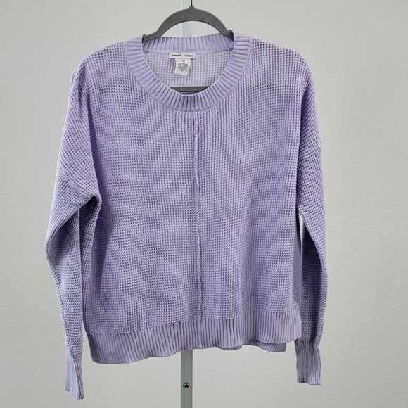 SWEET ROMEO seed stitch sweater lilac Sz XS - Picture 7 of 8